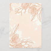 Carte de menu mariage (Dos)