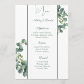 Carte de menu mariage (Devant)