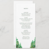 CARTE DE MENU MARIAGE (Devant / Derrière)