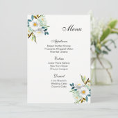 Carte de menu mariage (Debout devant)