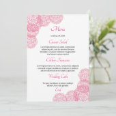 Carte de menu Mariage (Debout devant)