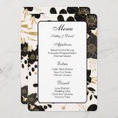 Carte de menu mariage (Devant / Derrière)