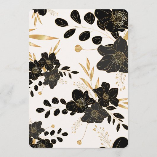 Carte de menu mariage (Dos)