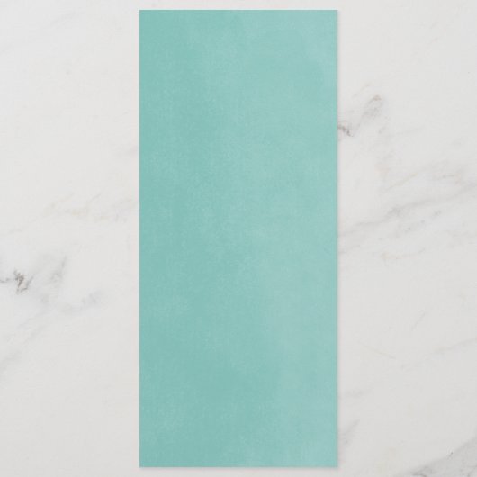 Carte de menu Mariage Aqua String Lights (Dos)