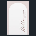 Carte de menu Mariage Arc de Bohême moderne avec n<br><div class="desc">Conçue pour s'harmoniser avec notre collection moderne Boho Arch, cette carte de menu moderne présente l'arche tendance et populaire en blanc sur arrière - plan beige rose, associée à une police de script. Pour une personnalisation plus avancée de cette conception, par exemple la modification de la disposition, de la police...</div>