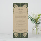 Carte de menu Mariage Art déco vintage (Debout devant)