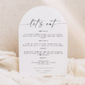 Carte de menu Mariage BLAIR Minimalist Bohemian Ar