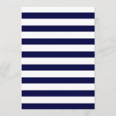 Carte de menu Mariage bleu marine (Dos)