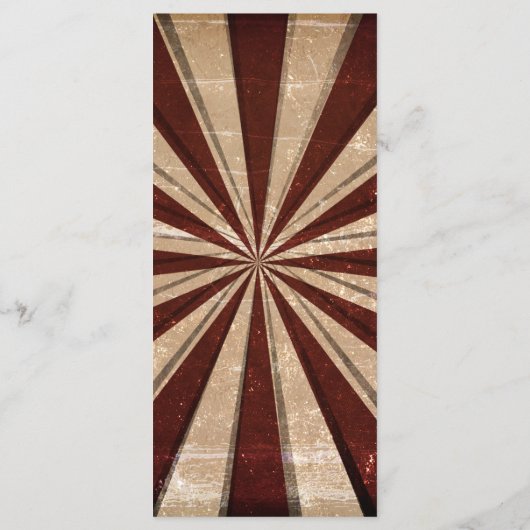 Carte de menu Mariage Carnaval vintage (Dos)