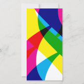 Carte de menu mariage Color Pop (Dos)