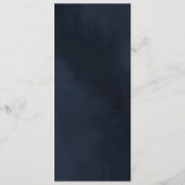 Carte de menu Mariage de calligraphie bleue de min (Dos)