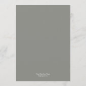 Carte de menu Mariage de chapelle Whimsical (Dos)