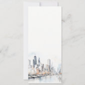 Carte de menu Mariage de Chicago, Illinois City Sc (Dos)