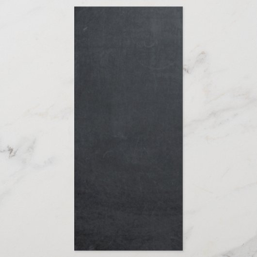 carte de menu mariage de Noël rustique (Dos)