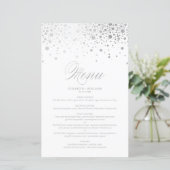 Carte de menu Mariage de points Confetti à huile d (Debout devant)