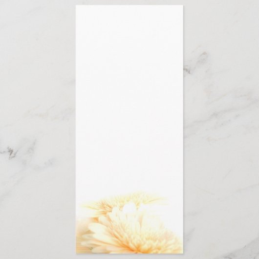 Carte de menu Mariage d'or (Dos)