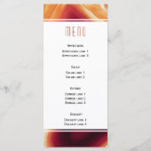 Carte de menu mariage du code de géométrie de tran (Dos)