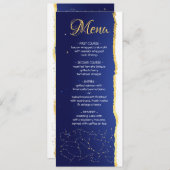 Carte de menu Mariage du panneau étoile du Zodiaqu (Devant / Derrière)