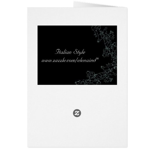 Carte de menu Mariage Floral Deco (Dos)