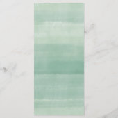 Carte de menu Mariage Floral du milieu de l'été (Dos)