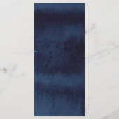 Carte de menu Mariage floral tableau de bord de la (Dos)