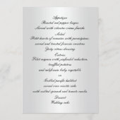 Carte de menu Mariage Gold Mariage Anneaux Et Coeu (Dos)