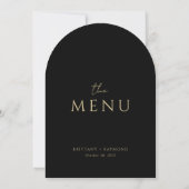 Carte de menu Mariage Gold Moon Arch (Dos)