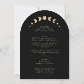 Carte de menu Mariage Gold Moon Arch (Devant)