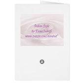 Carte de menu Mariage Golden Deco (Dos)