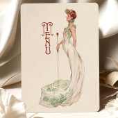 Carte de menu Mariage Gracity Art Nouveau