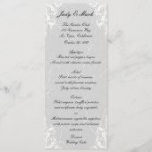 Carte de menu Mariage Halloween Chat & Owl (Devant)