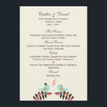 Carte de menu Mariage Inséparable<br><div class="desc">Montrez votre côté amusant et ludique en fêtant votre journée spéciale avec notre collection d'mariages Inséparables qui saura capter le coeur de vos amis et de votre famille.</div>