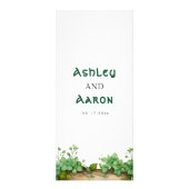 Carte de menu mariage irlandais St. Patrick's Day (Dos)