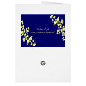 Carte de menu Mariage Ivory Floral Deco (Dos)