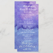 Carte de menu Mariage Mandala (Devant / Derrière)