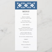 Carte de menu Mariage mexicain Talavera Style (Devant)