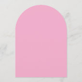 Carte de menu Mariage moderne Pink Magenta (Dos)