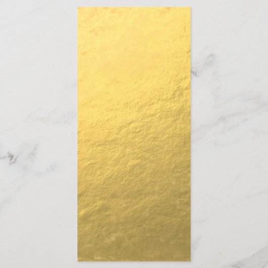 Carte de menu Mariage Monogramme Or (Dos)