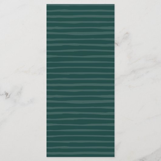 Carte de menu Mariage Palm Wreath (Dos)