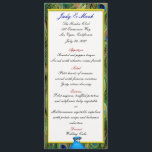 Carte de menu Mariage Peacock<br><div class="desc">Accentuez votre décor en ajoutant une carte menu. Alors que vos invités attendent avec impatience l'entrée de la mariée et du marié ou la présentation de l'invité d'honneur, ils peuvent trouver une carte de menu dans leur cadre ajoute une touche agréable. Personnalisez et créez votre menu en ajoutant et en...</div>