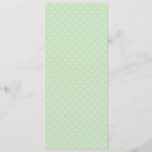 Carte de menu Mariage pour fleurs lumineuses (Dos)