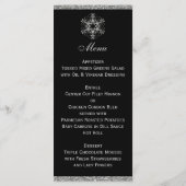 Carte de menu Mariage pour les flocons de neige de (Dos)