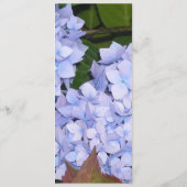 Carte de menu Mariage Purple Hydrangeas (Dos)