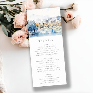 Carte de menu Mariage San Jose, California Waterco