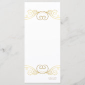 Carte de menu mariage Stargazer Floral (Dos)