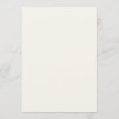 Carte de menu Mariage SUPERSTITION MOUNTAIN Waterc (Dos)