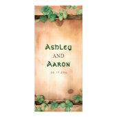 Carte de menu mariage Vine St Patrick's Day BUDGET (Dos)