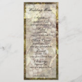 Carte de menu Mariage Vineyard Winery (Devant)