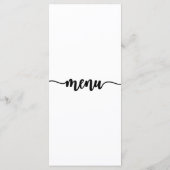 Carte de menu, Menu de Noël, Dîner, Déjeuner (Dos)