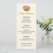 Carte de menu, Menu de Thanksgiving, Dîner, Déjeun (Debout devant)